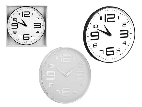 Reloj Redondo 50cm Números Grandes surtido 2 modelos
