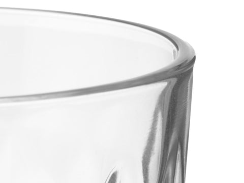 Lot de 4 verres en verre diamant 360 ml