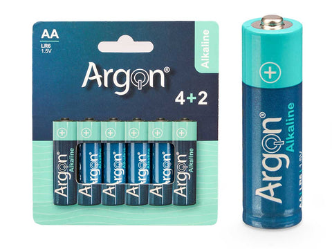 Pack 6 Piles Alkalina Argó lr6 AA