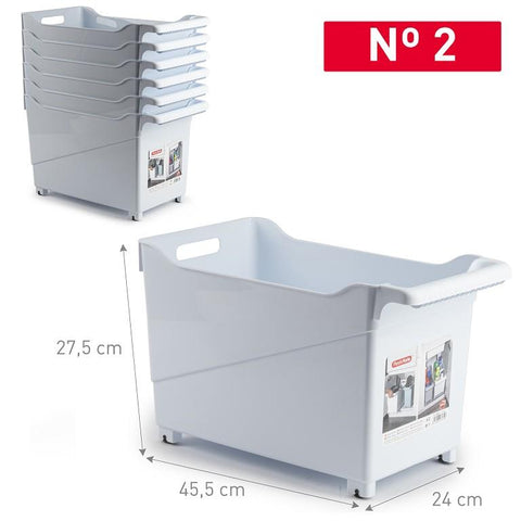 Carrito Multiusos N.2 Blanco PlasticForte
