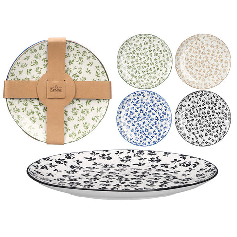 Pack 4 Plats Plans assortit en 4 colors