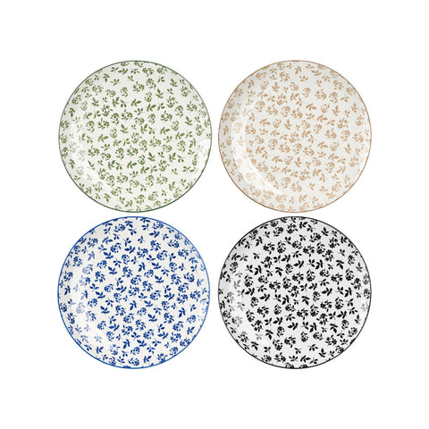 Pack 4 Plats Plans assortit en 4 colors