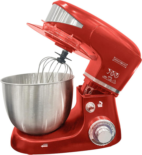 Robot pétrisseur multifonction rouge 6 litres 1600 W Royalty Line