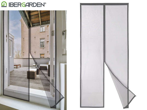 Mosquitera Magnética Puerta 90x210cm Gris