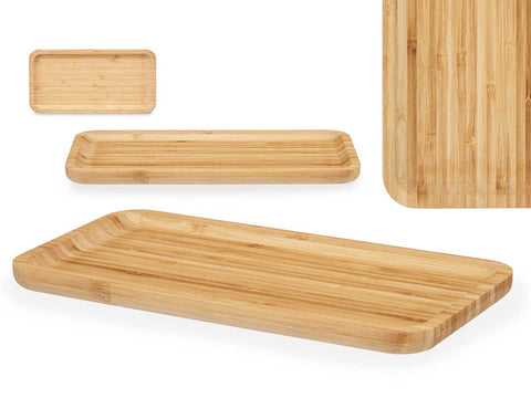 Taula de Bambú Rectangular Aperitiu 30x15cm