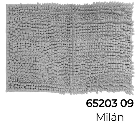 Alfombra de Baño 45x65cm Antideslizante Relax Milán Gris Claro