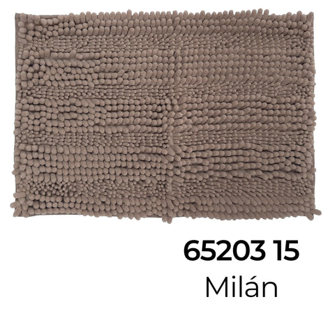 Alfombra de Baño 45x65cm Antideslizante Relax Milán Beige