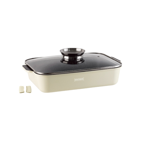 Rustidera Aluminio 36cm Revestimiento Piedra Royalty Line Crema