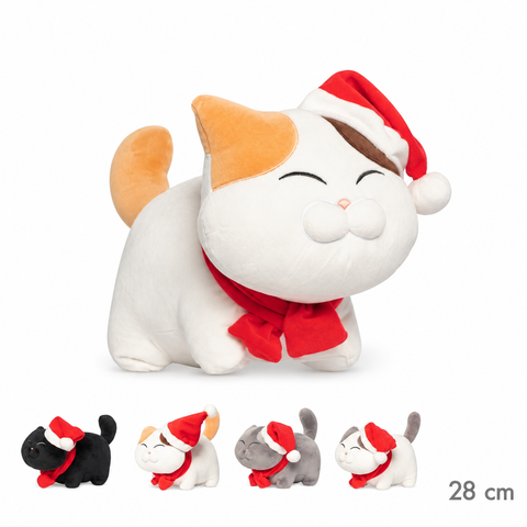Peluche Gato Nikei Xmas 28cm