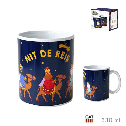 Taza Mug Nit de Reis Català 330ml Caja Regalo