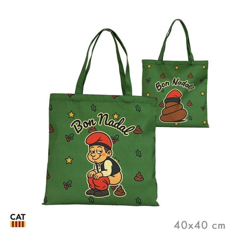 Bolsa de Tela Tote Caganer Català