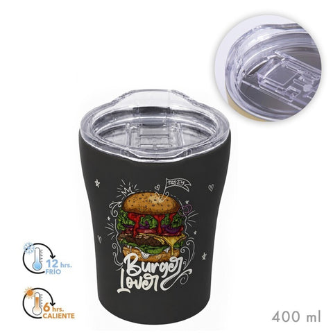 Vaso Térmico Burguer Lover 400ml