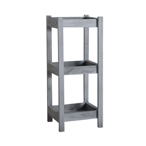 Estanteria Madera Glem Gris 3 Baldas 26x24x64cm