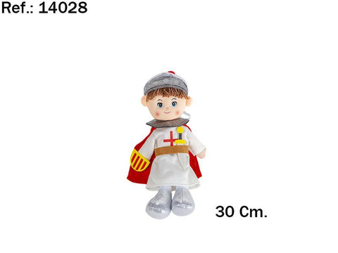 Peluix Cavaller Escut 30cm Sant Jordi