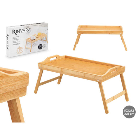 Mesa Bandeja Plegable Bambú