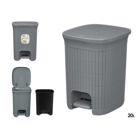 Papelera Domus Grande Gris Azulado 20L