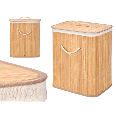 Pongotodo Bambú Rectangular 60L Tela Natural