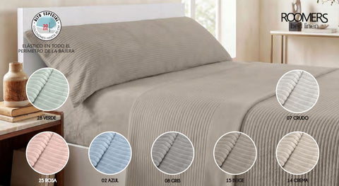 Juego de Sábanas Sedalina cama 90cm Rosa