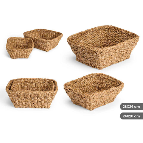 Set 2 Cistells Rectangulars 28x24cm