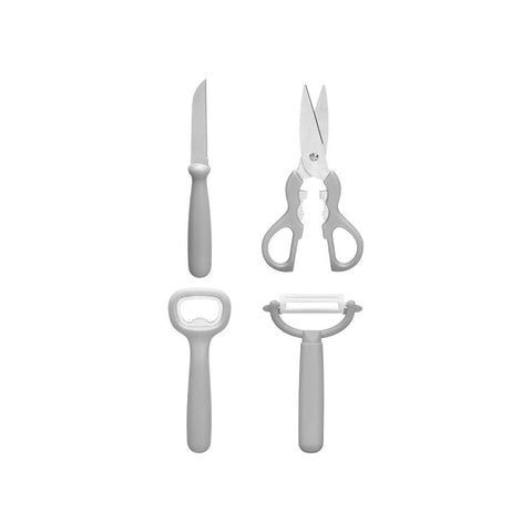 Set de 5 peces d'estris de cuina grisos