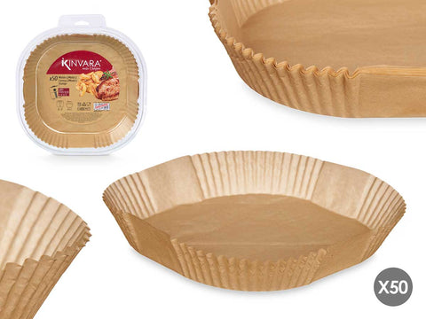 Set 50 Piezas Moldes Papel Cuadrados Grandes Freidora Aire