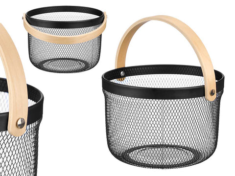 Cesta Redonda con Asa Negra