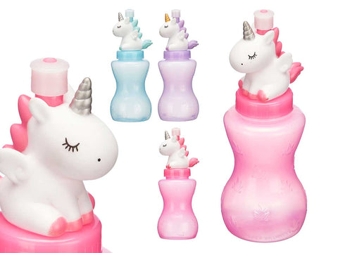 Botella de Plástico Unicornio 300ml surtido 3 colores