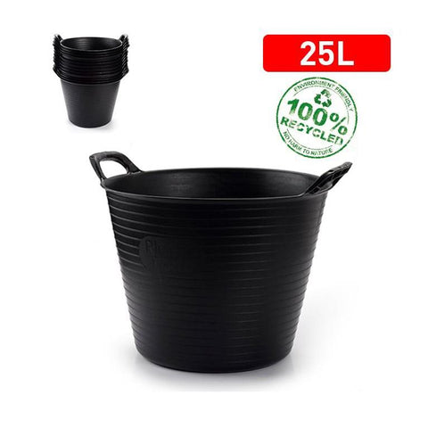 Capazo 25 Litros Negro