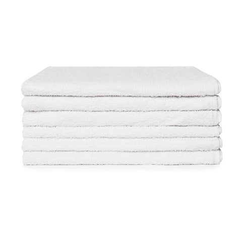 Pack 6 Toallas Blancas 30x50cm 360gr/m2