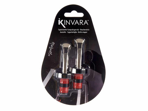 Set 2 Cierrabotellas Metal Silicona