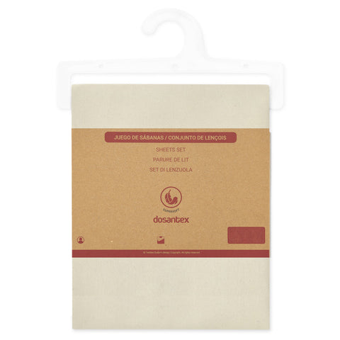 Juego de Cama 90cm Microfibra Lisa Lino Dosantex