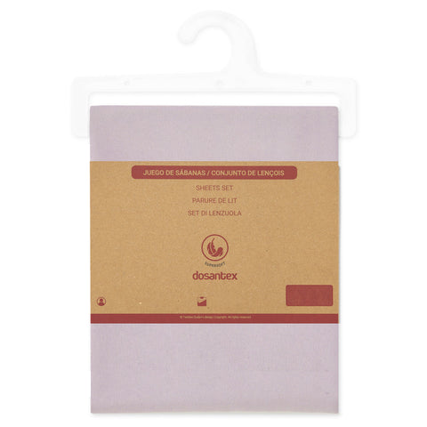 Juego de Cama 90cm Microfibra Lisa Lavanda Dosantex