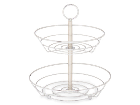 Frutero Doble de Cocina Metal Cromado