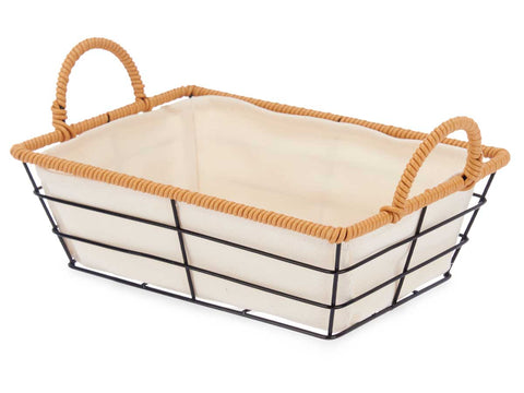 Cesta Asas Metal Rectangular