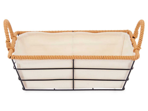 Cesta Asas Metal Rectangular