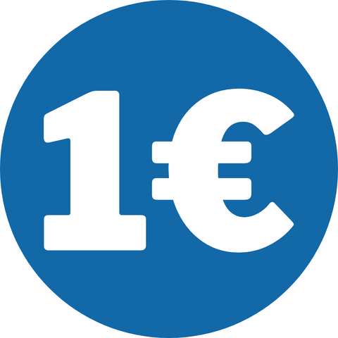 Etiqueta 1€ 400uds