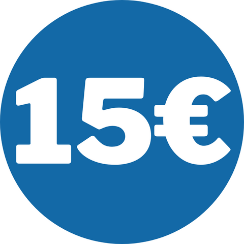 Etiquetas 15€ 400uds