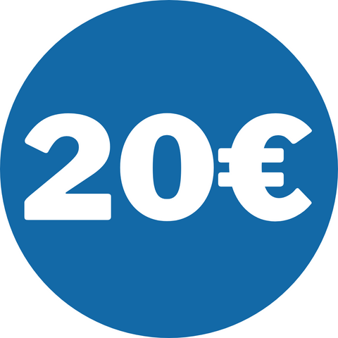 Etiquetas 20€ 400uds