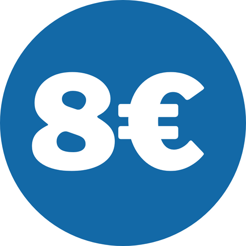 Etiquetas 8€ 400uds