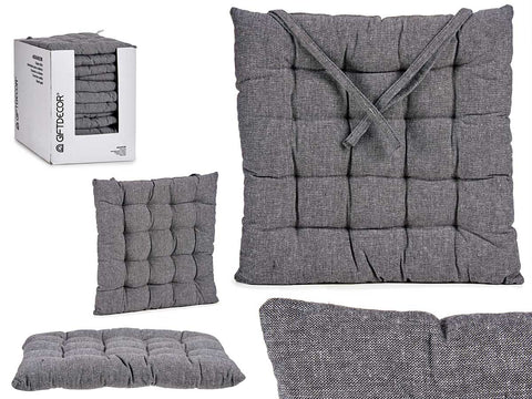 Cojín Silla Liso Gris Oscuro 40x40cm