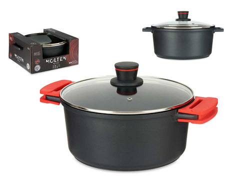 Cacerola 28cm Aluminio Fundido Full Induction Molten