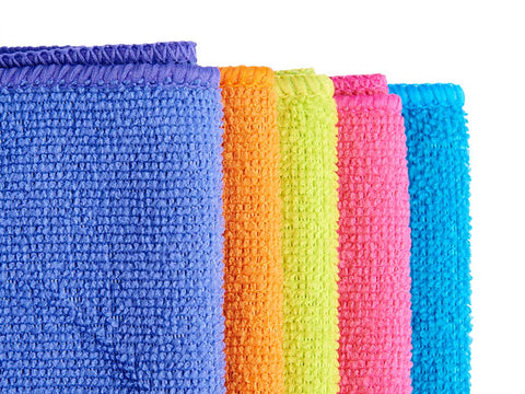 Set 5 Bayetas de Microfibra 30x30cm 5 colores