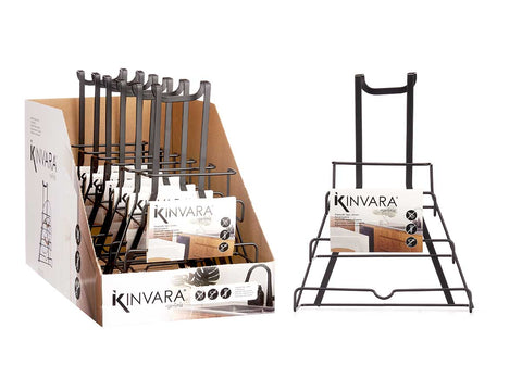 Soporte Negro Metal Percha Soporte Tapas Sartenes