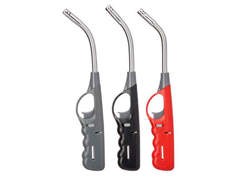 Encendedor Flexible surtido en 3 colores negro gris rojo