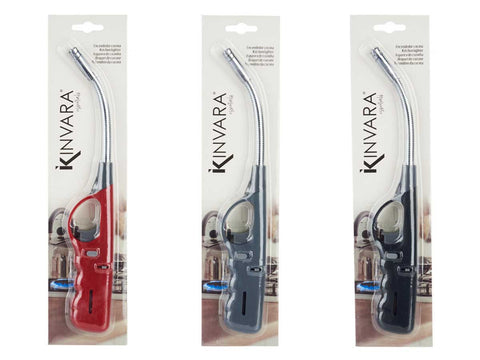 Encendedor Flexible surtido en 3 colores negro gris rojo