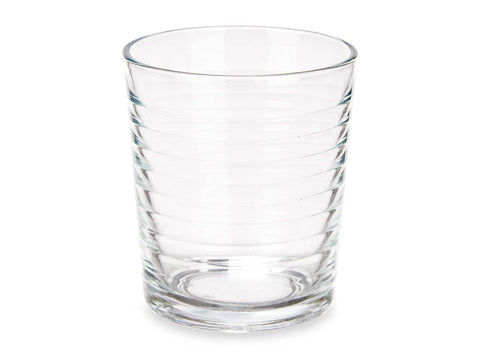 Set de 4 Vasos de Vidrio Rayas 360 ml