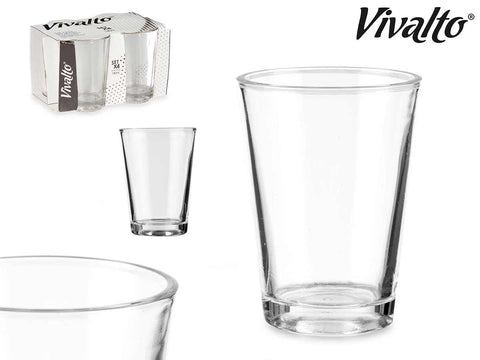 Set 4 Vasos Vidrio Carajillo