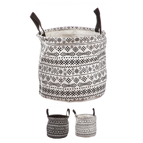Cesta Polialgodón Cilíndrica 26cm Asas