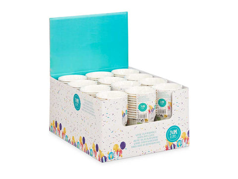 Set 12 Vasos Papel 240ml Infantil surtido 2