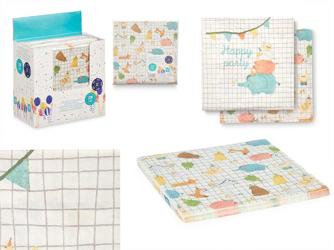 Set 12 Servilletas Papel Doble cara Infantil surtido 2